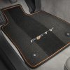 2016-2023 Camaro Carpet Floor Mats FIFTY Logo Gray w/Ignite Orange